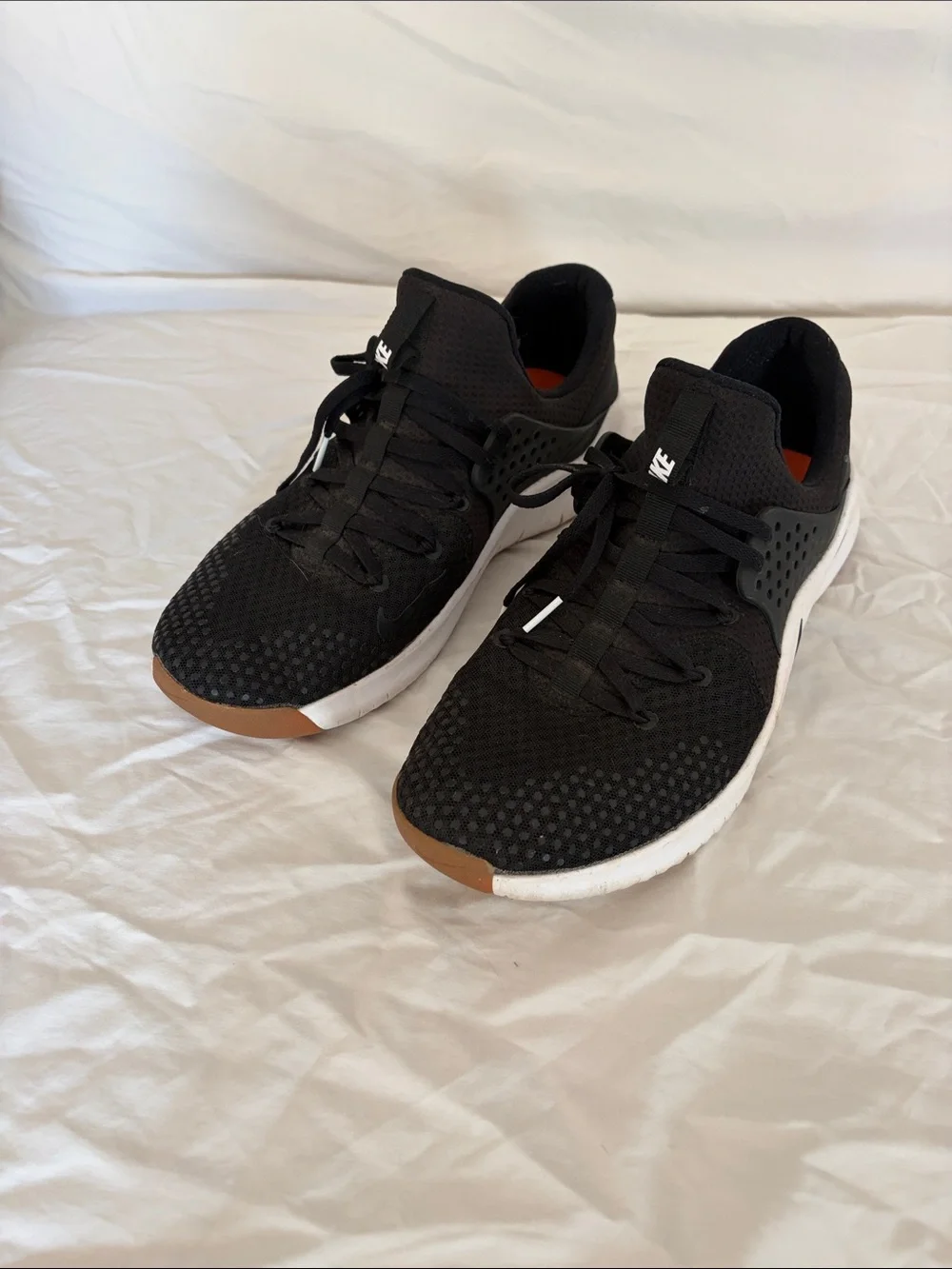 Nike Black and Brown Knit Running Shoes